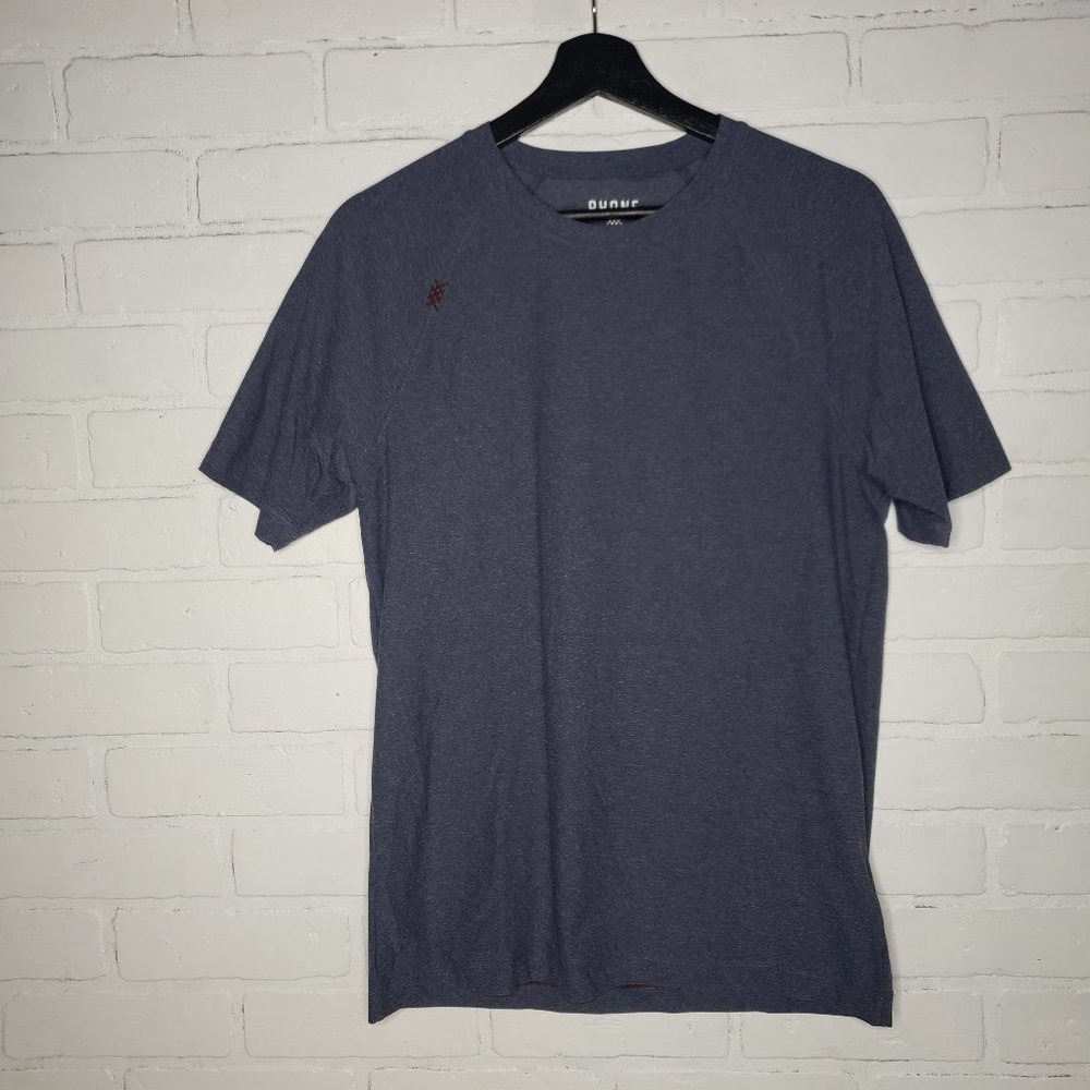 RHONE Reign Men's Size Small Blue Gray Short Sleeve Crew Neck Shirt